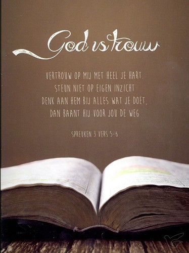 Productafbeelding: voorkant van Kaart God is trouw