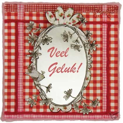 Productafbeelding: voorkant van Ek + envelop veel geluk in spiegel