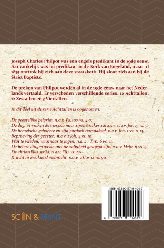 Productafbeelding: achterkant van Derde Achttal Leerredenen