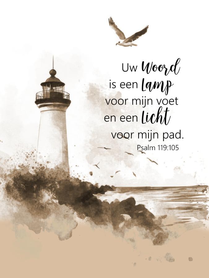Productafbeelding: voorkant van Uw woord is een lamp voor mijn voet