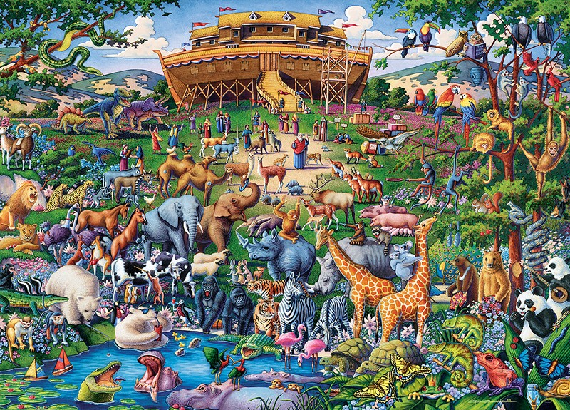 Productafbeelding: voorkant van Jigsaw Puzzle 1000pcs Noahs Ark Building