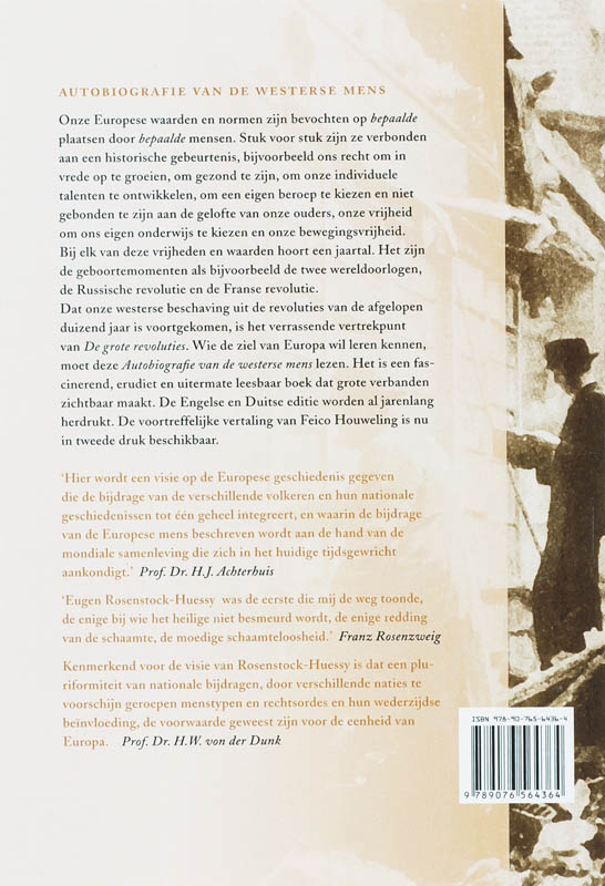 Productafbeelding: achterkant van De grote revoluties