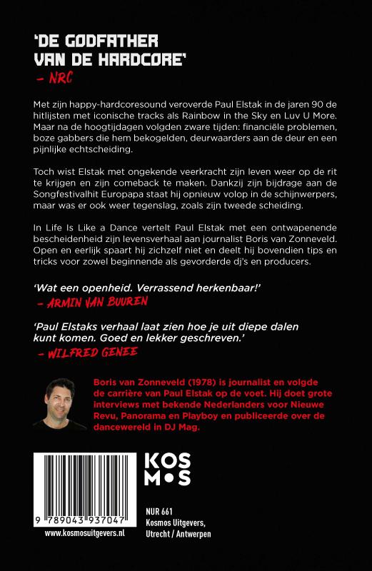 Productafbeelding: achterkant van Life Is Like a Dance - Paul Elstak