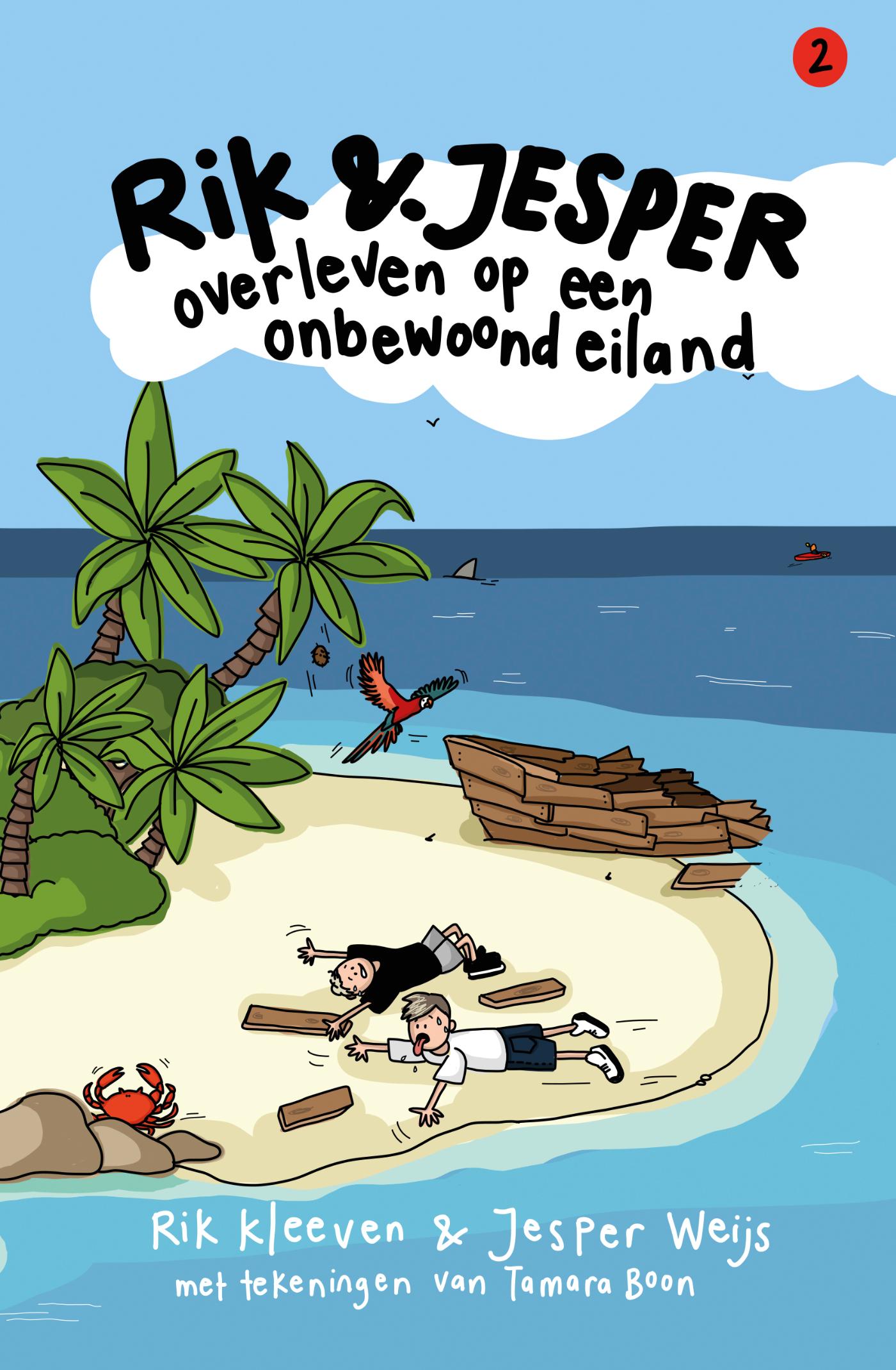 Productafbeelding: voorkant van Rik en Jesper overleven op een onbewoond eiland