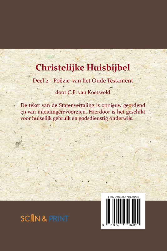 Productafbeelding: achterkant van Christelijke Huisbijbel 2