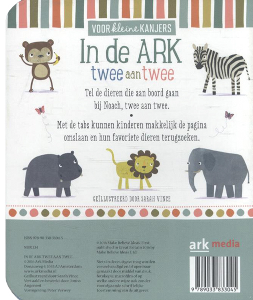 Productafbeelding: achterkant van In de ark twee aan twee