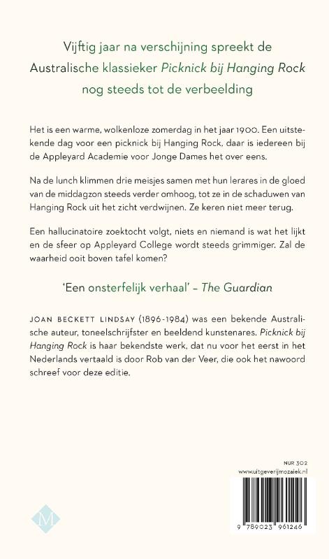 Productafbeelding: achterkant van Picknick bij Hanging Rock