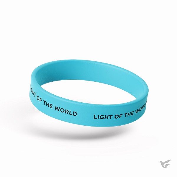 Productafbeelding: voorkant van Siliconen armband glow in the dark Light