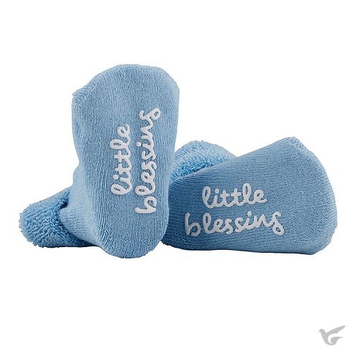 Productafbeelding: voorkant van Baby socks little blessings blue
