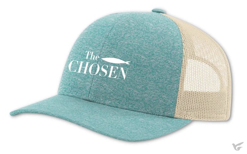 Productafbeelding: voorkant van The Chosen - Cap  (groenblauw)