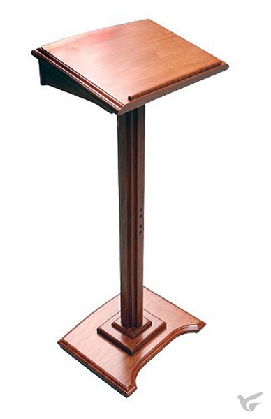 Productafbeelding: voorkant van Lezenaar op voet hout 116cm h blad 45x33