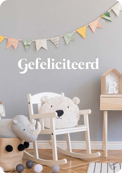Productafbeelding: voorkant van Minikaart gefeliciteerd kind