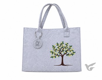Productafbeelding: voorkant van Felt Bag Tree Grow in Grace