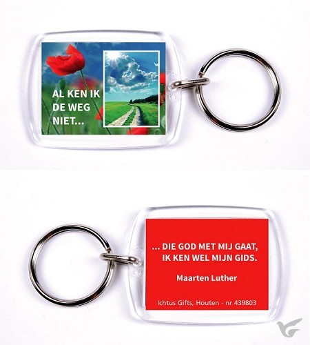 Productafbeelding: voorkant van Sleutelhanger al ken ik de weg niet ML
