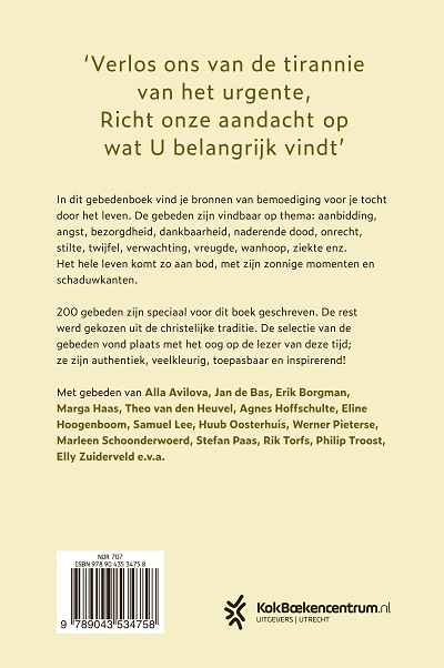 Productafbeelding: achterkant van Gebeden voor lichte en donkere dagen