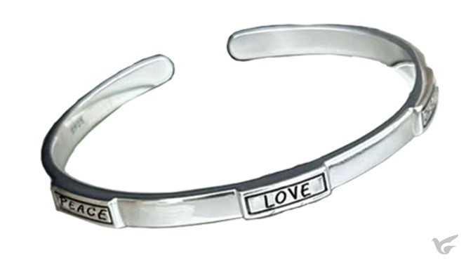 Productafbeelding: voorkant van Bracelet Peace Love Joy