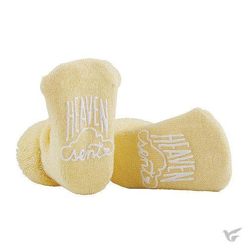 Productafbeelding: voorkant van Baby socks heaven sent yellow