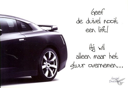 Productafbeelding: voorkant van Prentbriefkaart geef de duivel nooit een
