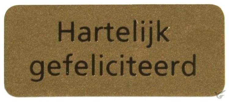 Productafbeelding: voorkant van Stickerrol 500 hart gef goud op goud