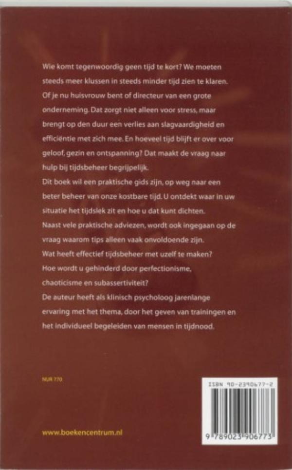 Productafbeelding: achterkant van Tijd maken