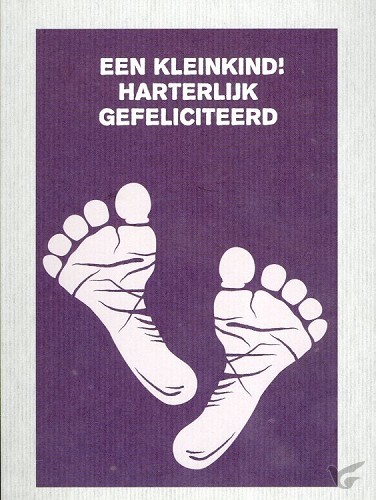 Productafbeelding: voorkant van Kaart een kleinkind hartelijk gefelicite