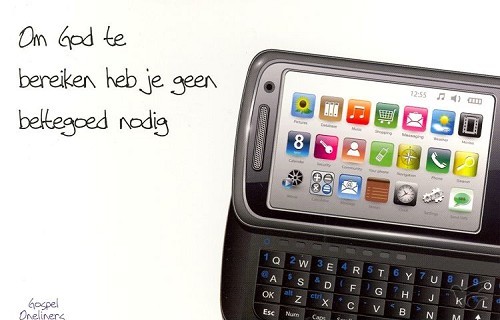 Productafbeelding: voorkant van Prentbriefkaart om God te bereiken