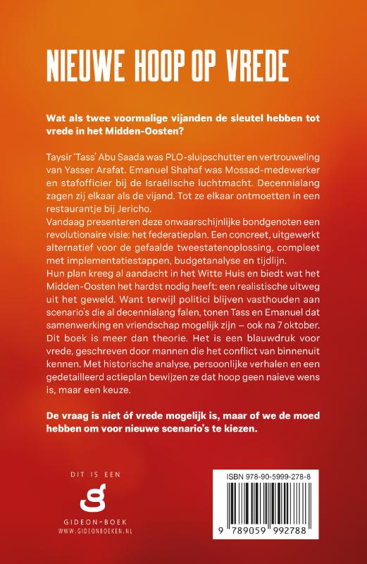 Productafbeelding: achterkant van Nieuwe hoop op vrede