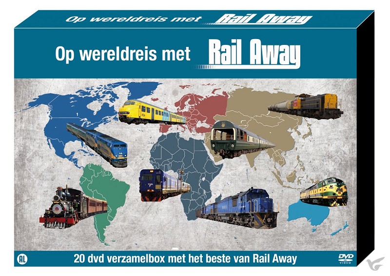Productafbeelding: voorkant van Op wereldreis met Rail Away (BOXSET)