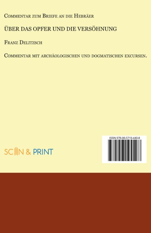 Commentar zum Briefe an die Hebräer 