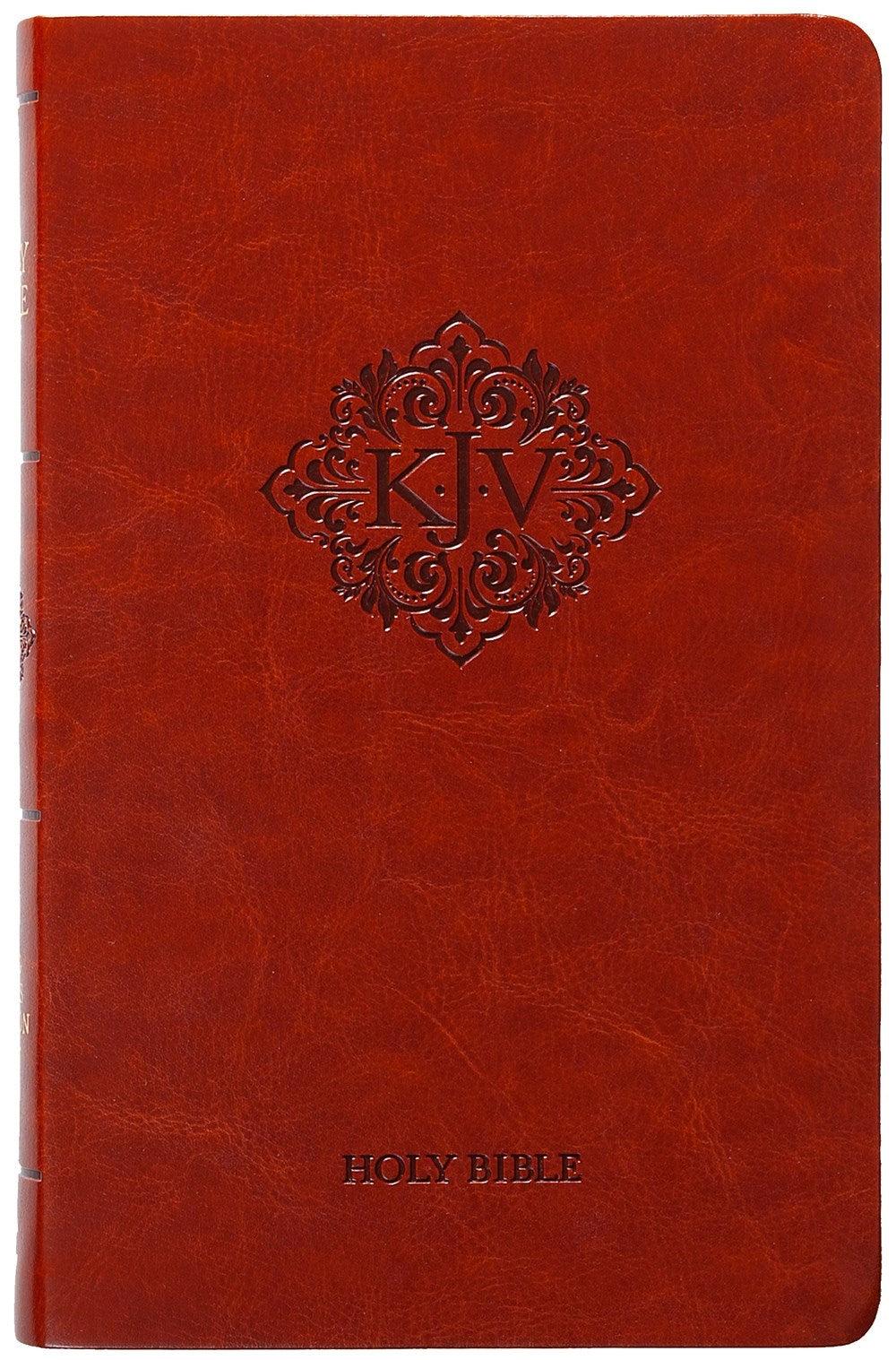 Productafbeelding: voorkant van KJV Holy Bible/Personal Size-Caramel Faux Leather