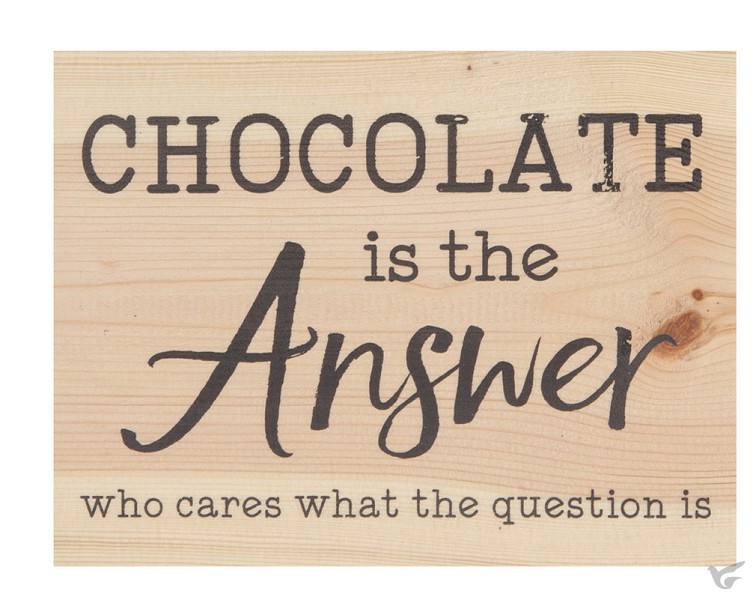 Productafbeelding: voorkant van Chocolate is the answer