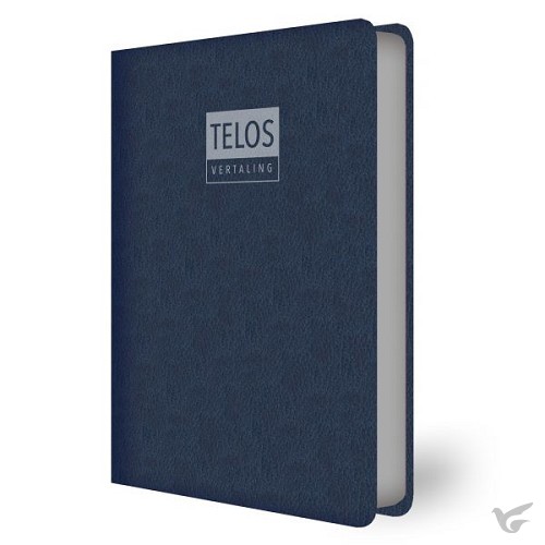 Productafbeelding: voorkant van TELOS-vertaling Nieuwe Testament – blauw