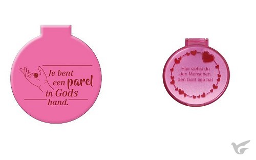 Productafbeelding: voorkant van Zakspiegeltje Je bent een parel