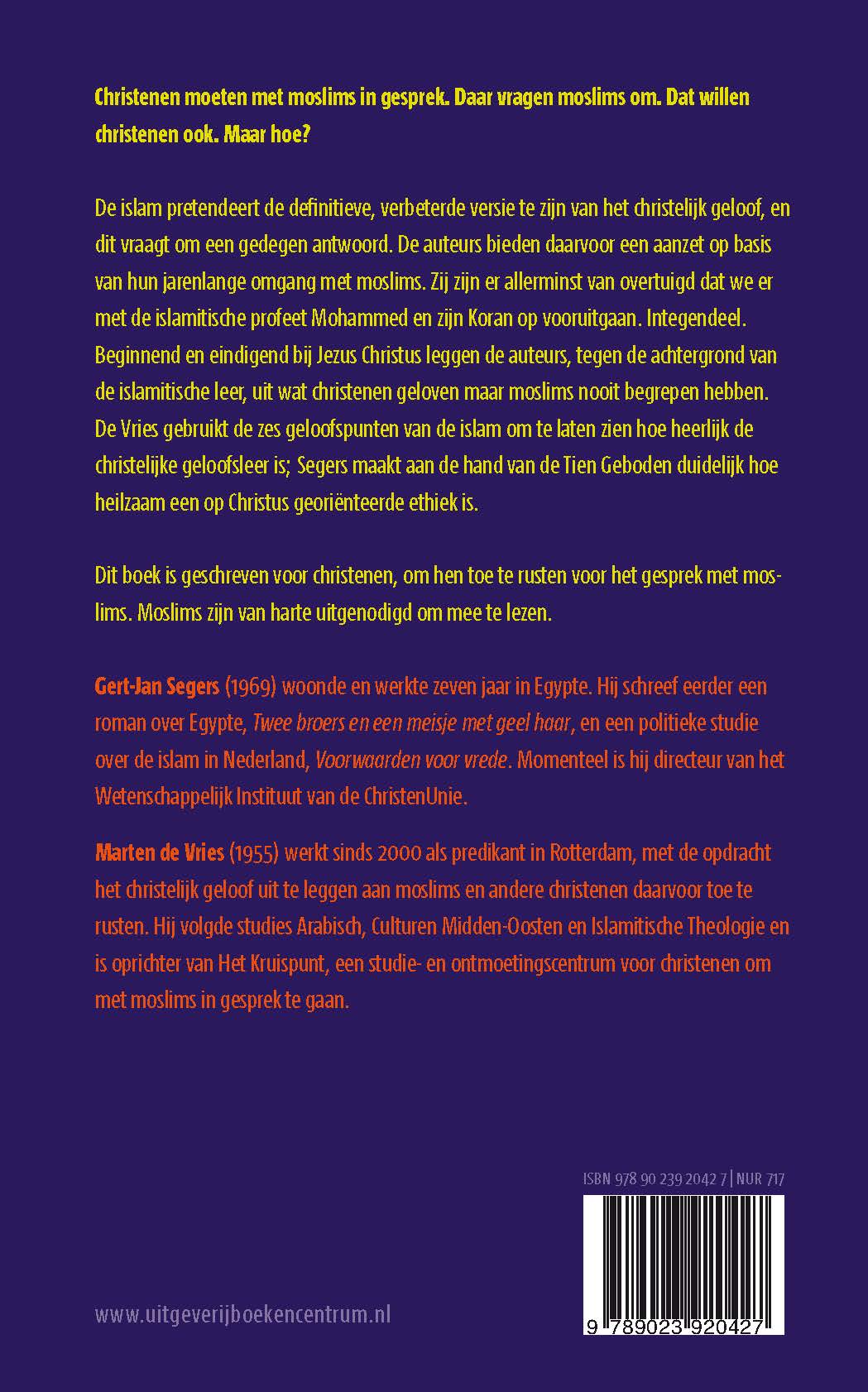 Productafbeelding: achterkant van Wat christenen geloven + moslims niet begrijpen