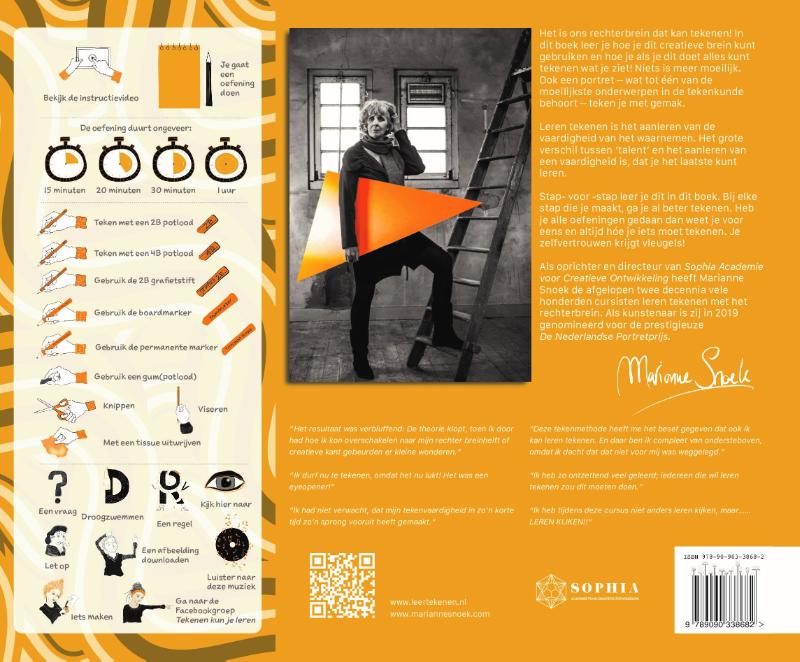 Productafbeelding: achterkant van Tekenen (met het rechterbrein) kun je leren