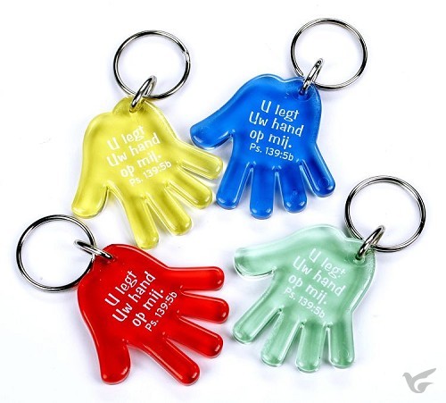Productafbeelding: voorkant van Sleutelhanger hand u legt uw hand op mij