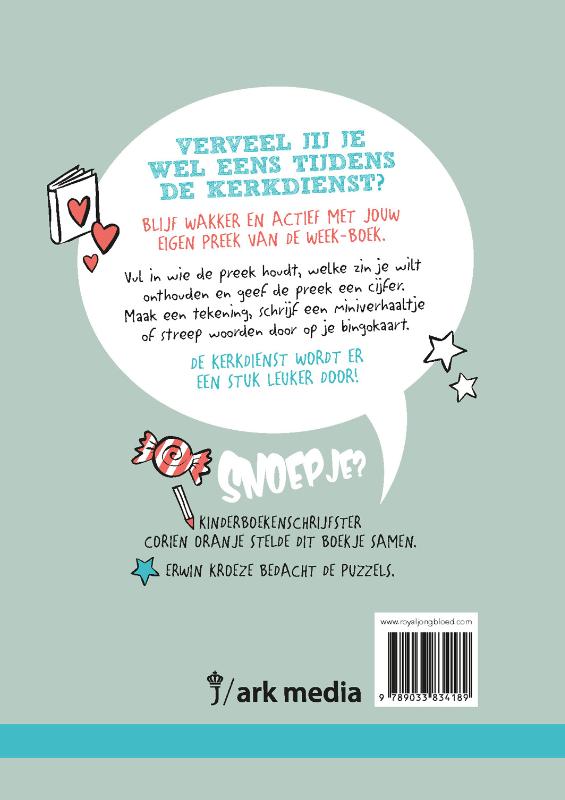 Mijn preek van de week  Productafbeelding: achterkant van Mijn preek van de week