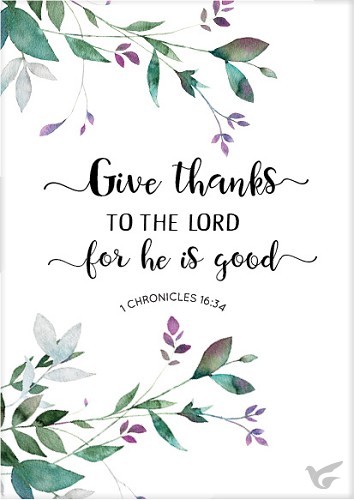 Productafbeelding: voorkant van Kaart give thanks to the Lord