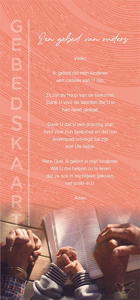 Productafbeelding: voorkant van Gebedskaart Een gebed van ouders