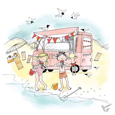 Productafbeelding: voorkant van Wenskaart zomer