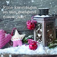 Productafbeelding: voorkant van Kerstkaart lantaarn