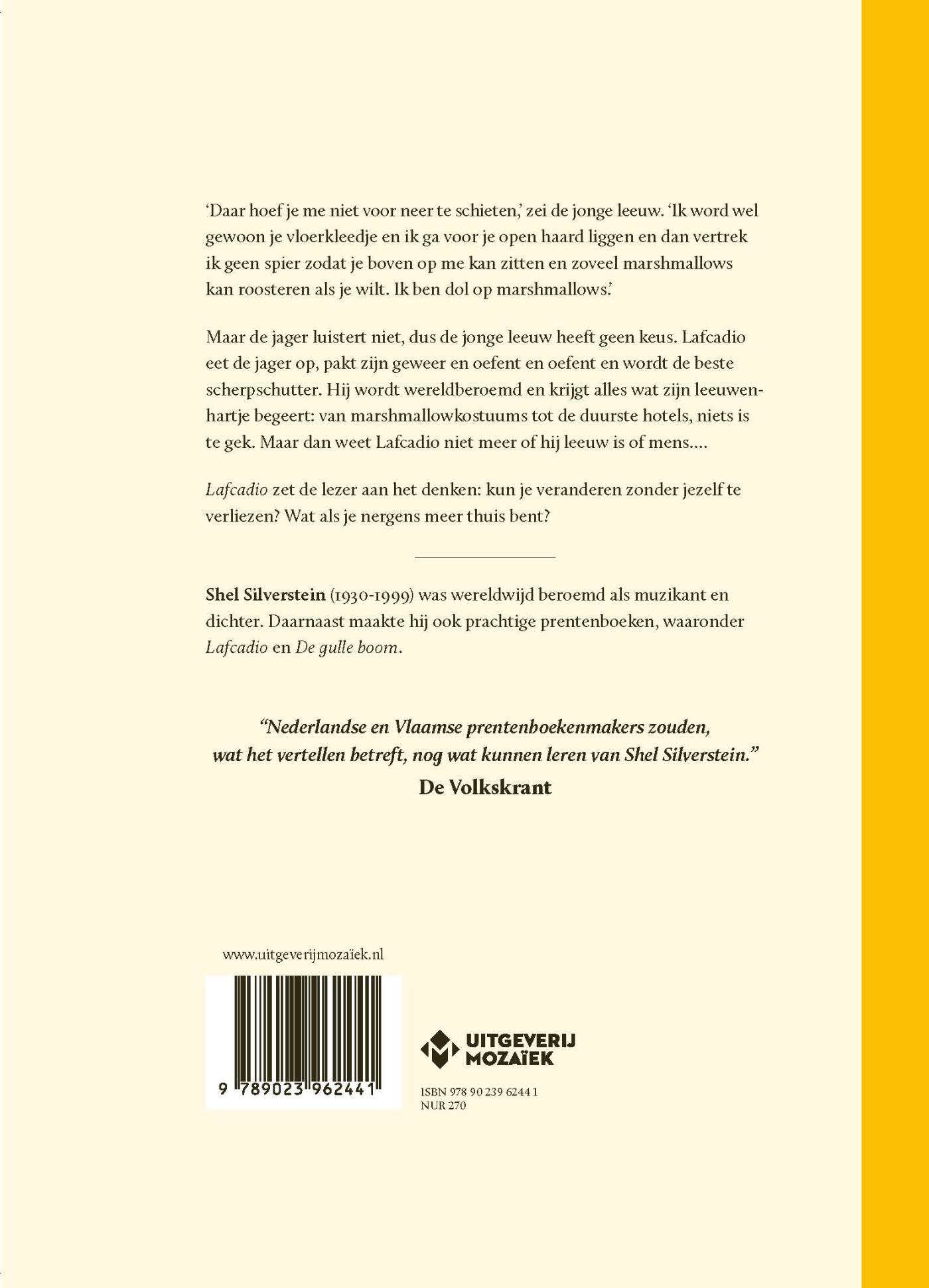 Productafbeelding: achterkant van Lafcadio, de leeuw die terugschoot