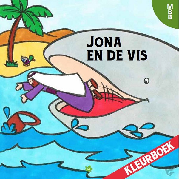 Productafbeelding: voorkant van Kleurboek jona en de vis