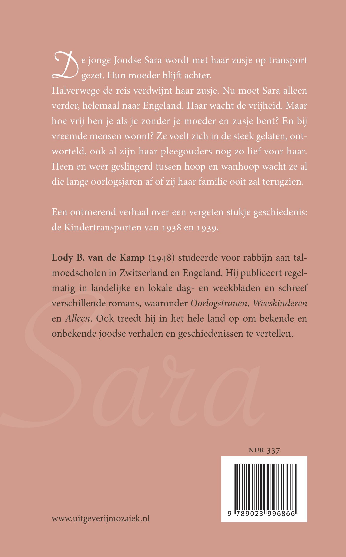 Productafbeelding: achterkant van Sara, het meisje dat op transport ging