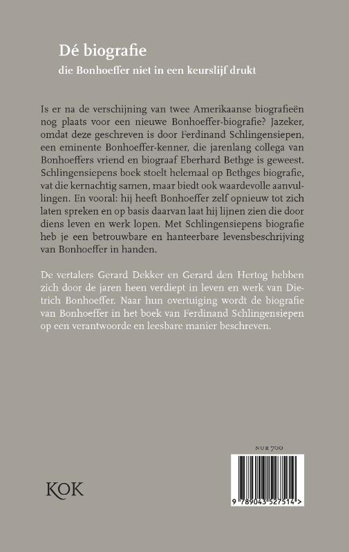 Productafbeelding: achterkant van Dietrich Bonhoeffer ,1906-1945