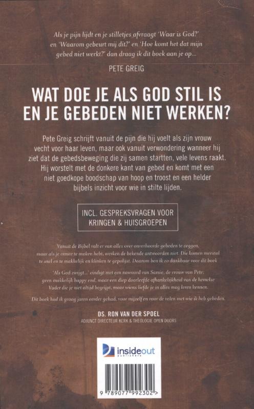 Productafbeelding: achterkant van Als God zwijgt