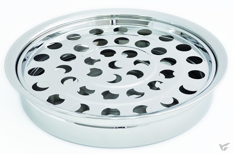 Productafbeelding: voorkant van Communion tray 40 holes silver