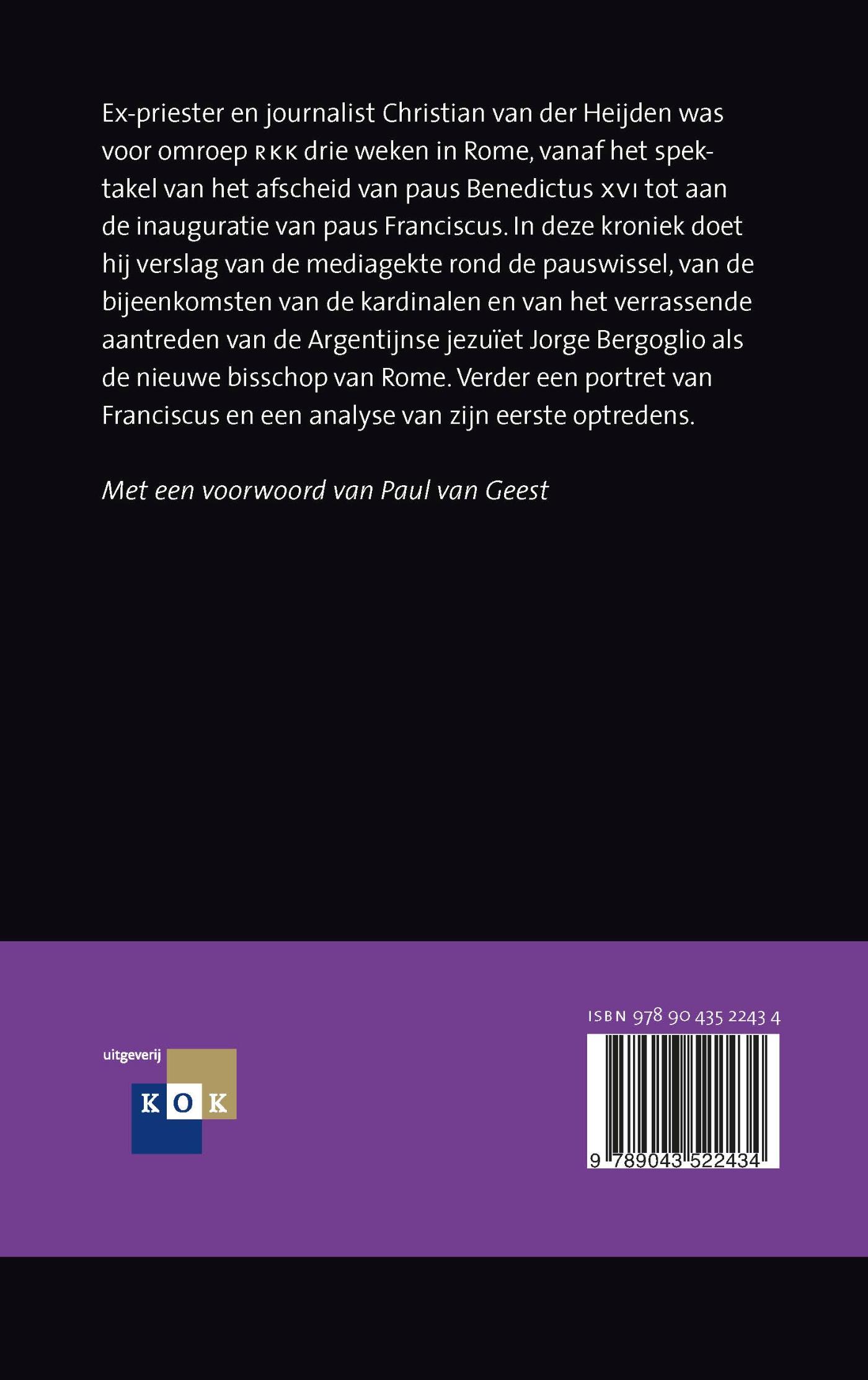 Productafbeelding: achterkant van Paus Franciscus