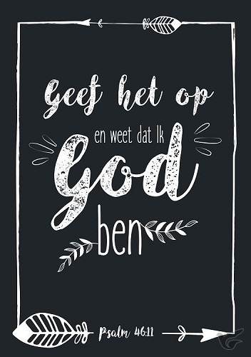 Productafbeelding: voorkant van Poster a5 hsv geef het op en weet dat ik