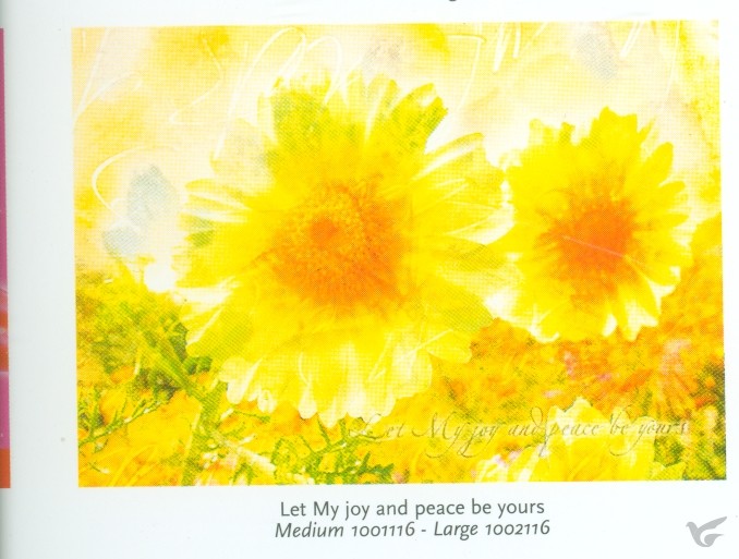 Productafbeelding: voorkant van Poster a2 let My joy and peace be yours